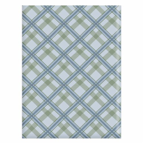 Sewing Down South for HD Designs Plaid Tablecloth - Blue and Green Perspective: front