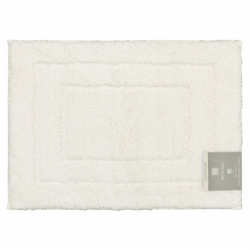HD Designs Signature Bath Rug - White Perspective: front