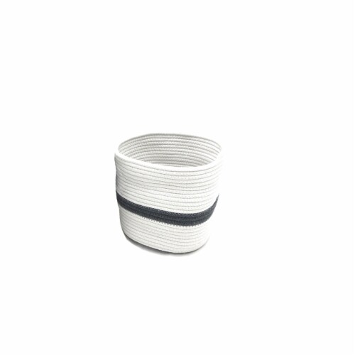 HD Designs Small Round Fabric Rope Basket Perspective: front