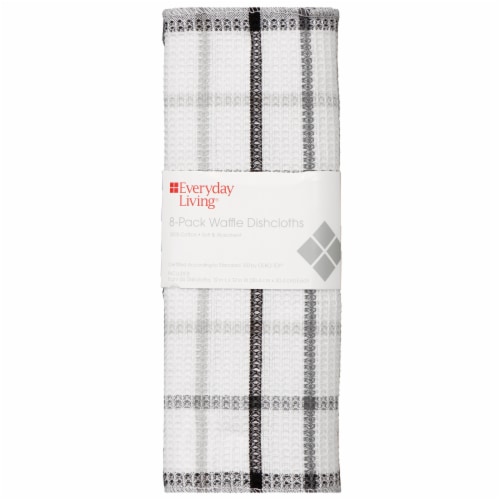 Everyday Living® Waffle Dish Cloths - Multi Gray Perspective: front