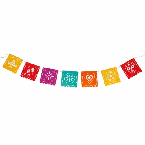 Holiday Home Day of the Dead Paper Banner Set Perspective: front