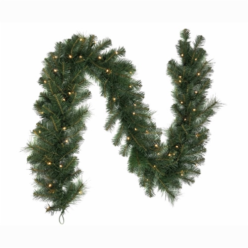 Holiday Home 72" LED Hartwick Pine Garland Christmas Décor Perspective: front