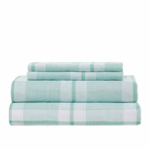 Everyday Living®  Rest Plaid Microfiber Sheet Set Perspective: front