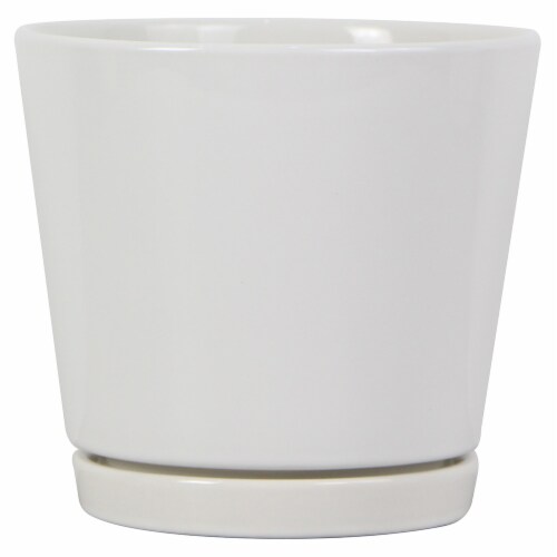 HD Designs Knack Planter - White Perspective: front