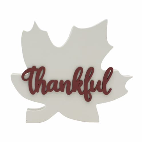Holiday Home Thankful Fall Leaf Fall Decor Perspective: front
