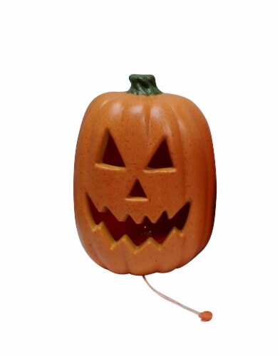 Holiday Home Halloween Tall Lighted Jack O Lantern - Orange Perspective: front