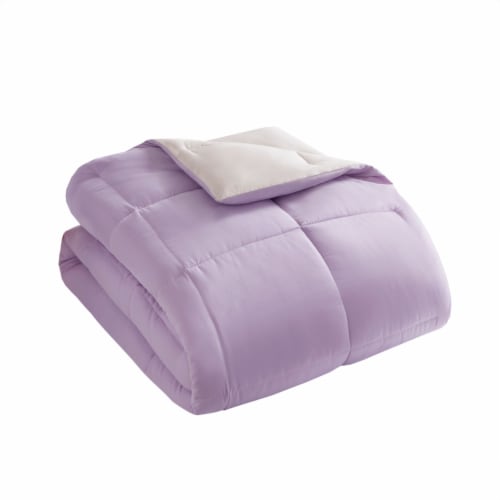 Everday Living® Reversible Down Alternative Comforter - Pink/Purple Perspective: front