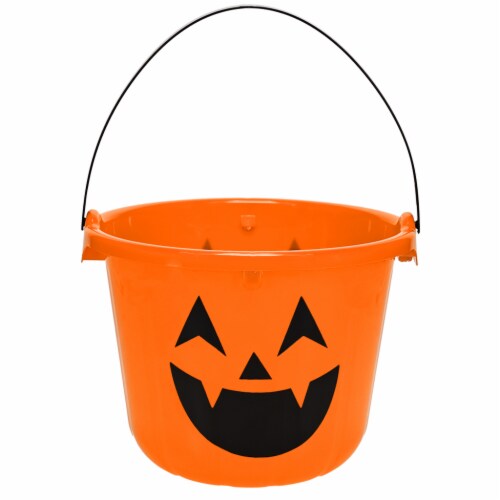 Holiday Home Treat Bucket - Orange Perspective: front