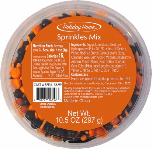 Holiday Home Halloween Sprinkles Mix Perspective: front