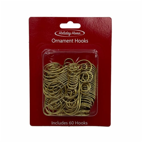 Holiday Home® Swirl Ornament Hooks - Gold Perspective: front