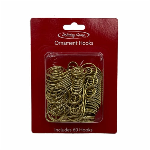 Holiday Home™ Christmas Ornament Hooks - Gold, 60 pk - Smith's