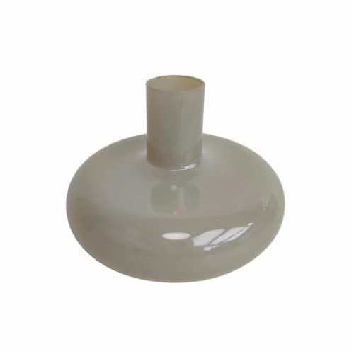 SDS for HD Designs 4-Inch Glass Taper Candle Holder - Beige Perspective: front