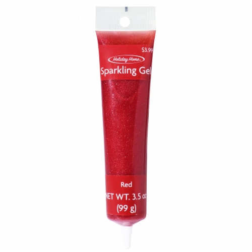 Holiday Home® Glitter Gel Tubes - Red Perspective: front