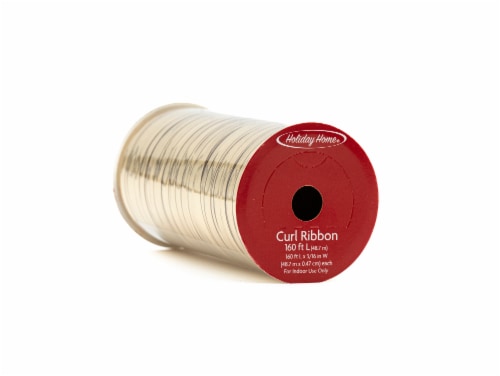 Holiday Home® Metallic Peggable Ribbon Spool - Gold Perspective: front