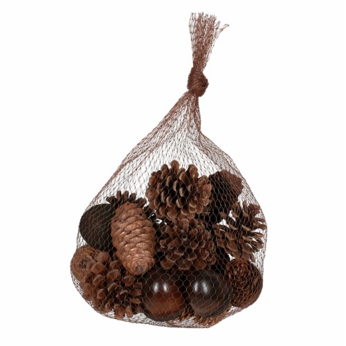 Holiday Home Harvest Filler Pinecone Perspective: front