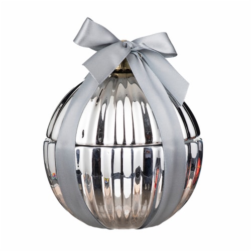 SDS for HD Designs Ceramic Ornament Jar Candle - Silver Perspective: front