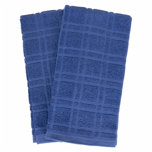 Everyday Living Solid Waffle Kitchen Towels - Palace Blue, 2 pk - Fry's  Food Stores