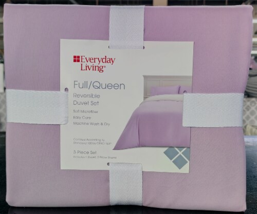 Everyday Living® Duvet Set - Pink/Purple Perspective: front