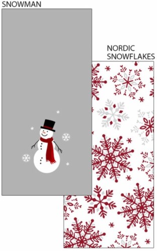 Holiday Home Snowman Hand Towel Perspective: front