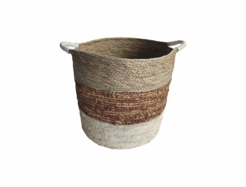 HD Designs Large Corn Rope/Rush Basket Perspective: front