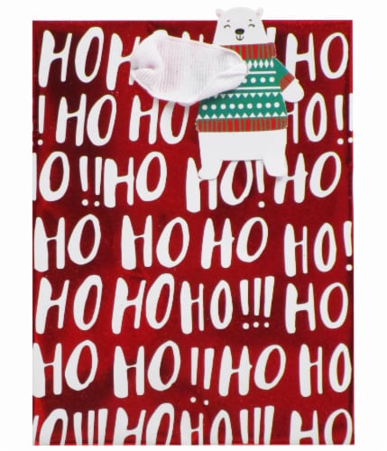 Holiday Home Ho Ho Ho Holiday Gift Bag Perspective: front
