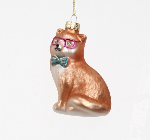 Holiday Home Cat Ornament Perspective: front