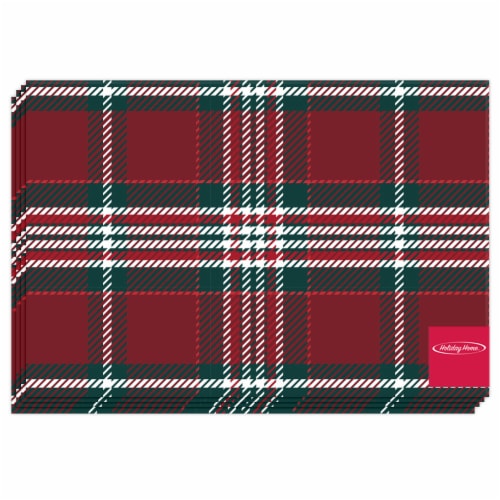 Lintex plaid gathering tablecloth Perspective: front