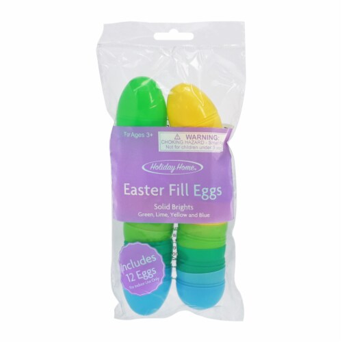 Holiday Home Easter Solid Cool Bright Fill Eggs Perspective: front