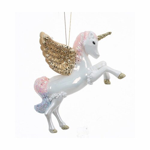 Holiday Home Unicorn Christmas Ornament Holiday Decor Perspective: front