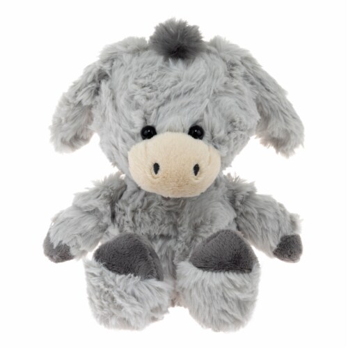 Holiday Home Donkey Plush Toy - Grey Perspective: front