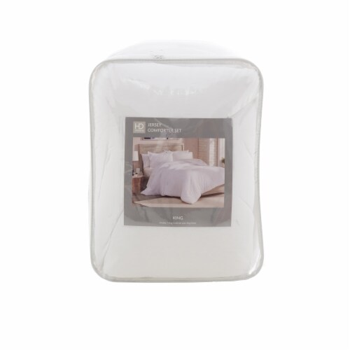 HD Designs® Jersey Comforter - White Perspective: front
