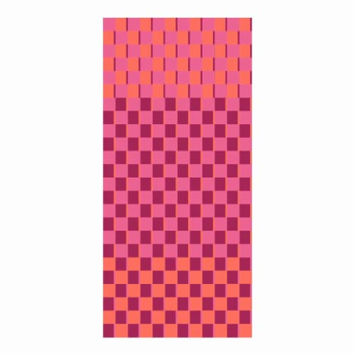 Everyday Living® Reverse Pink Check Beach Towel Perspective: front