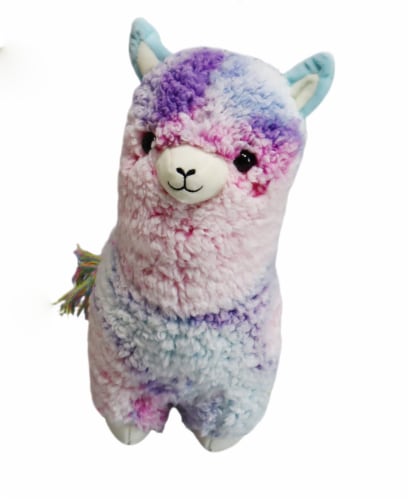 Holiday Home 11.5" Beige Llama Plush Perspective: front
