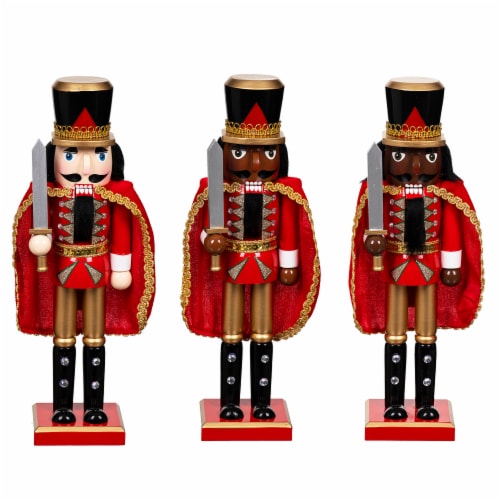 Holiday Home Nutcracker Soldiers with Sword Perspective: front