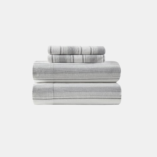 HD Designs Vertigo Stripe Flannel Sheet Set Perspective: front