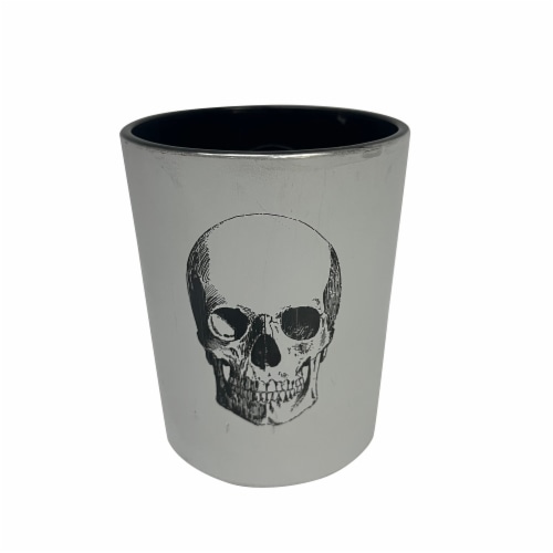 Holiday Home Skull Candle Holder Perspective: front