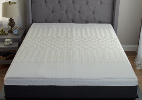 Everyday Living 5 Zone Antimicrobial Queen Mattress Topper Perspective: front