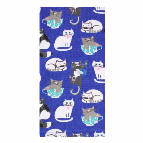 Everyday Living Dual Terry Kitchen Towel - Cats Perspective: front