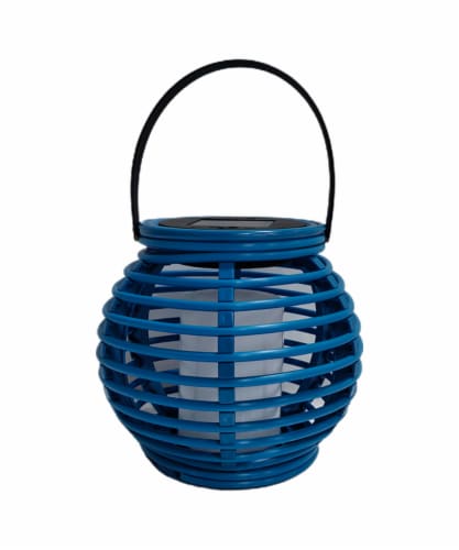 Everyday Living® Solar Lantern - Aqua Perspective: front