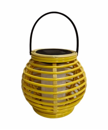 Everyday Living® Solar Lantern - Habanero Gold Perspective: front