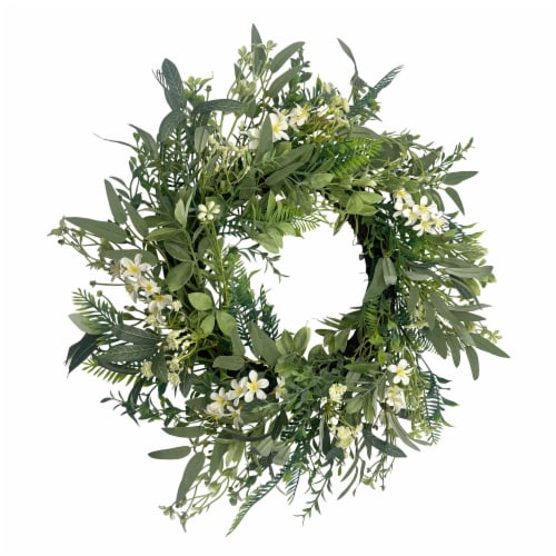 Holiday Home® Easter 20 Inch Greenery Wreath Perspective: front