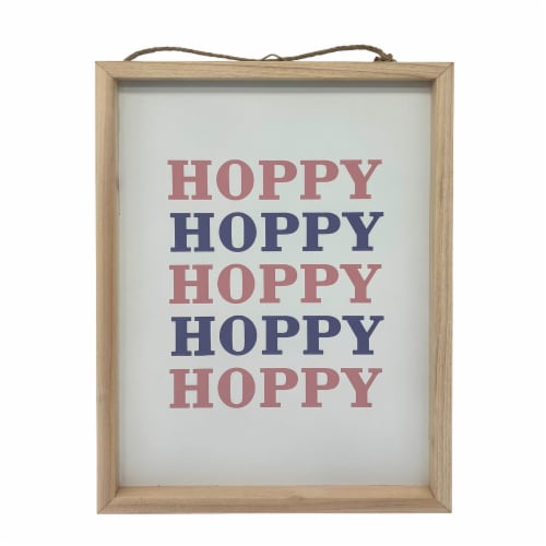 Holiday Home® Easter 15.8i Inch Hoppy Wall Decor Perspective: front