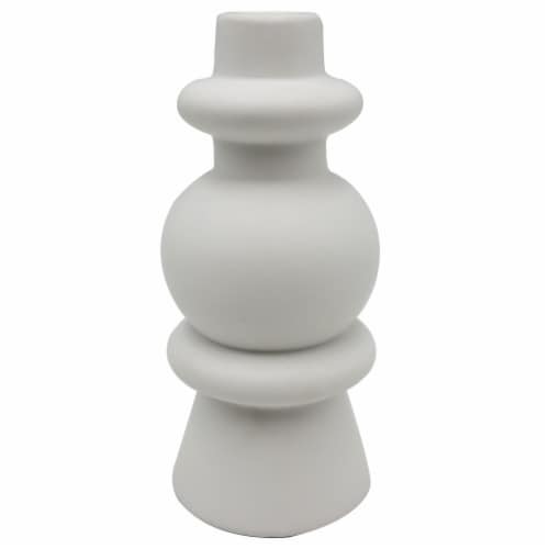 Holiday Home® Easter 7.4in Ceramic Candle Holder - White Perspective: front
