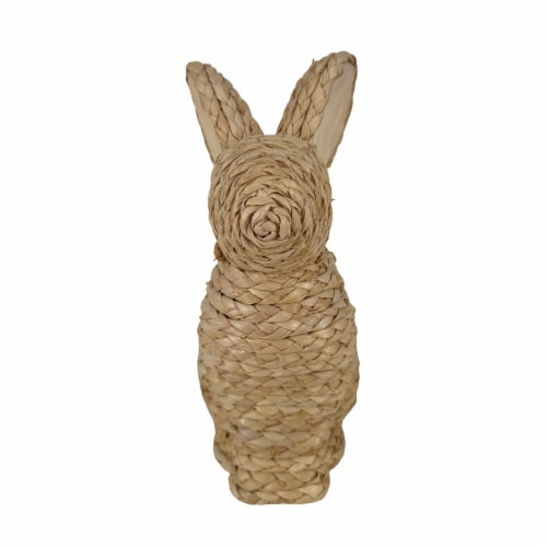 Holiday Home® Easter Natural Standing Easter Bunny Perspective: front
