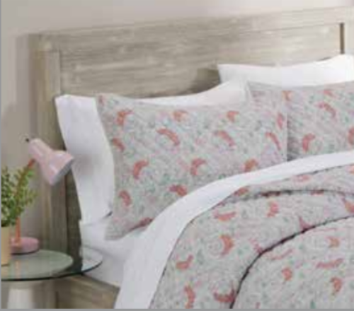 HD Designs Voile Floral Sham Perspective: front