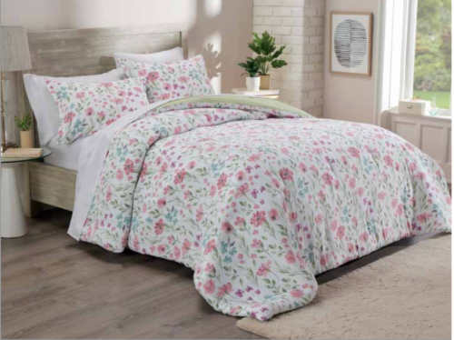 HD Designs Comforter Set King - Floral Perspective: front