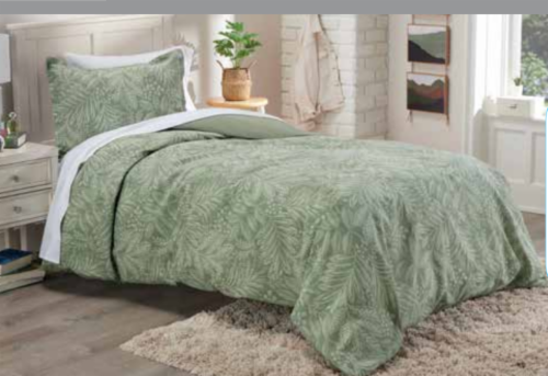 HD Designs Duvet Set Twin/Twin XL Leaves Perspective: front