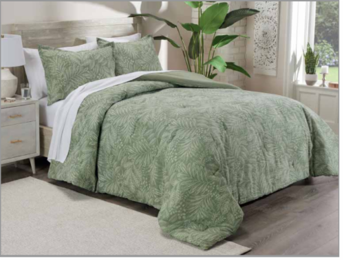 HD Designs Comforter Set Full/Queen - Leaves Perspective: front