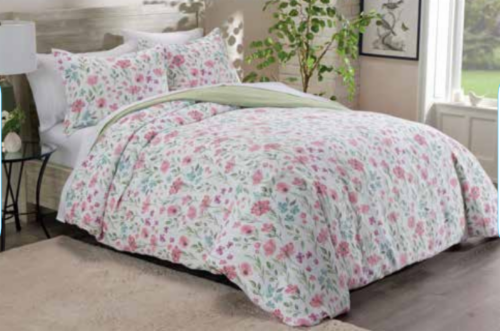 HD Designs Duvet Set King Floral Perspective: front