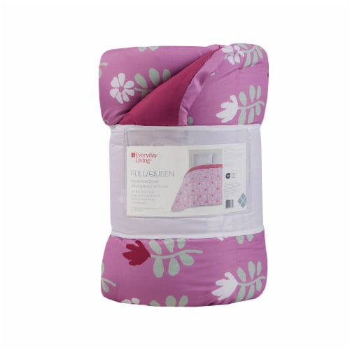 Everyday Living Full / Queen Reversable Down Alternative Comforter - Floral Perspective: front